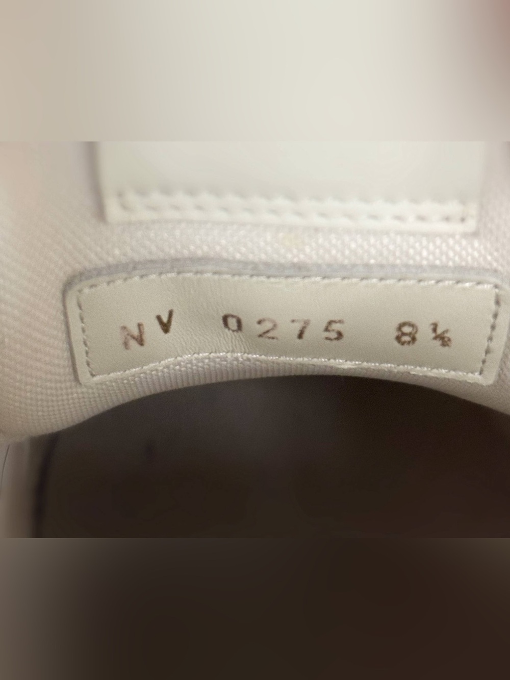 Louis Vuitton LV Trainer Sneaker 1AJ517 Swarovski™ pearls Indigo Blue SIZE 8.5 - Picture 10 of 14